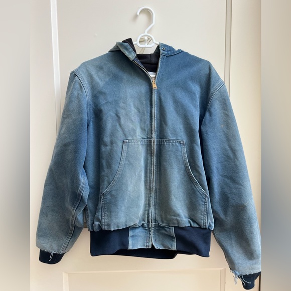 90’s Vintage Carhartt Men’s Blue Duck Lined Jacket - Picture 1 of 11